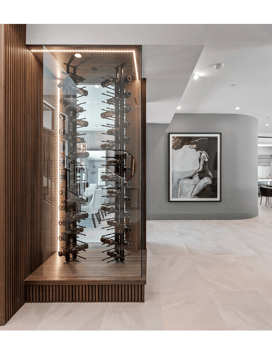 Floor-to-Ceiling Mounted Wine Rack Display — 2-Sided (84 Bottles) (Copy) - Image 2