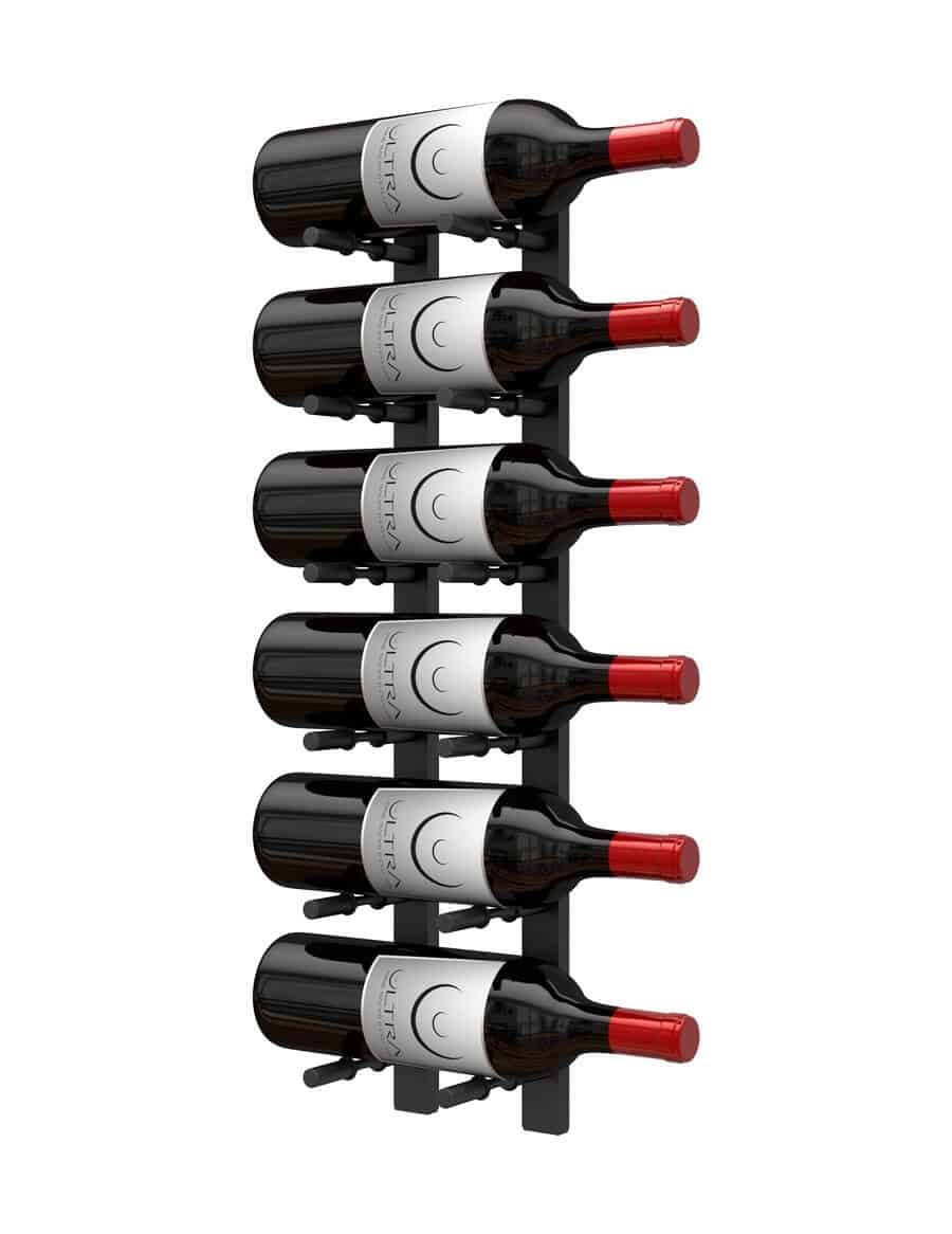 HZ Wall Rails – 2FT Metal Wine Rack (6 to 18 Bottles)