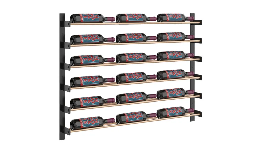 Evolution Wine Wall 30 3C (wall mounted metal wine rack) - Image 3