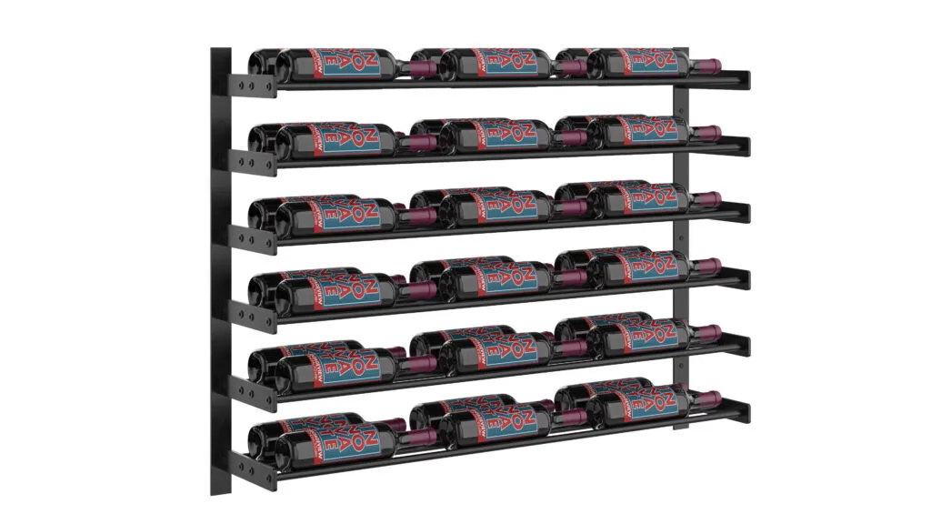 Evolution Wine Wall 30 3C (wall mounted metal wine rack) - Image 4