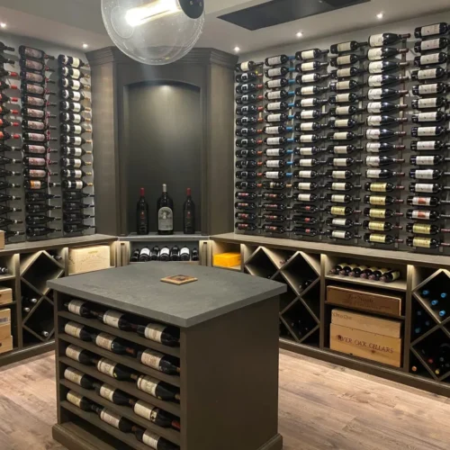 W Series LUXE- PRO Wine Rack 4 (wall mounted metal bottle storage)