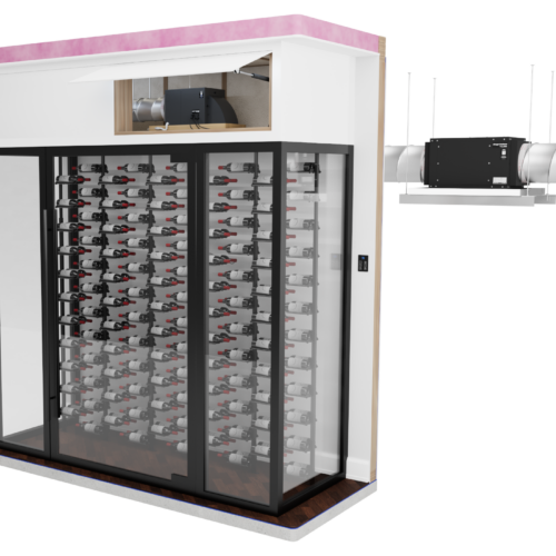 WhisperKOOL Blow-Through Mini Wine Cellar Cooling System